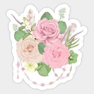 Pink Bouquet Sticker